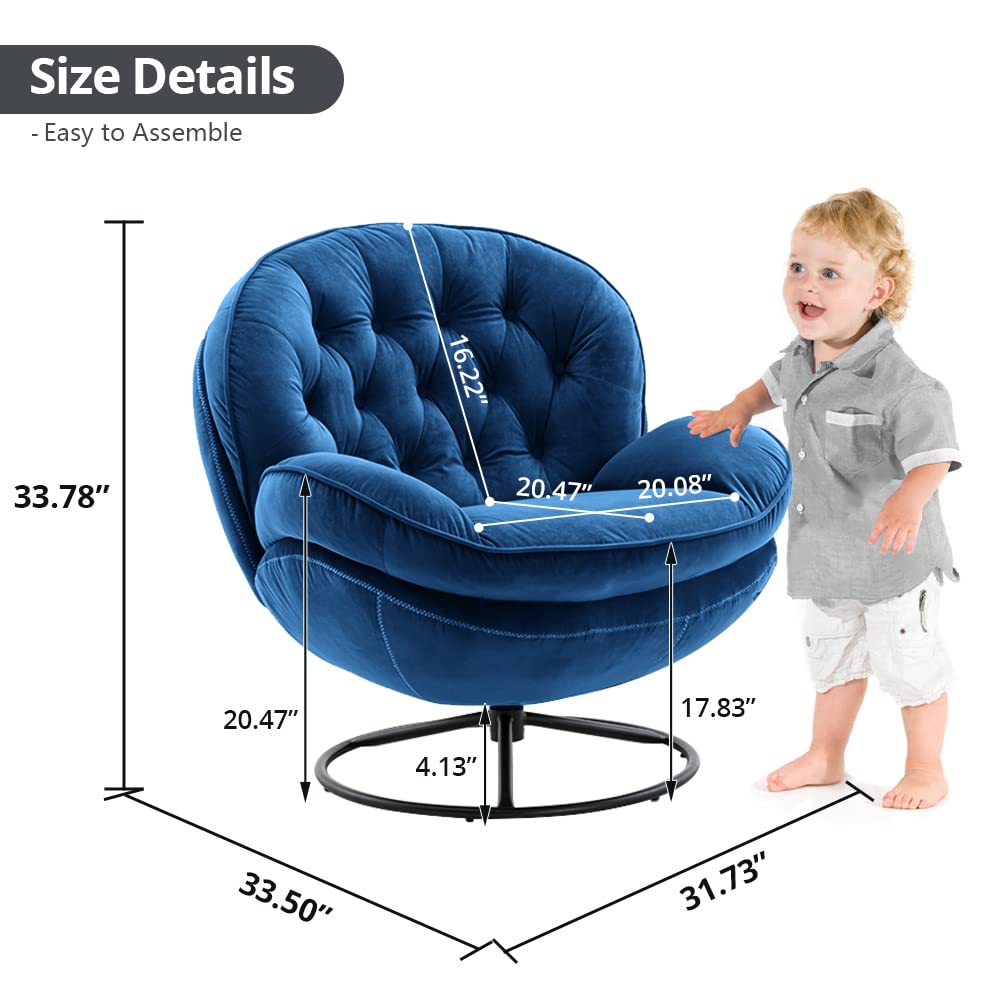 Amazon.co.jp: ベルベット 回転アクセントチェア オットマンセット付き